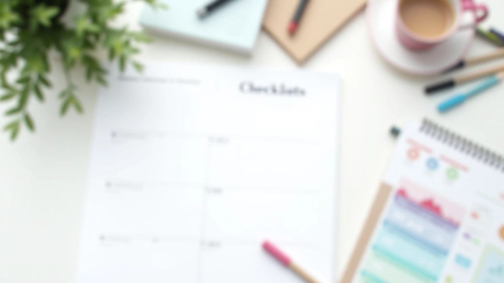 Different types of progress tracking methods displayed together on a table